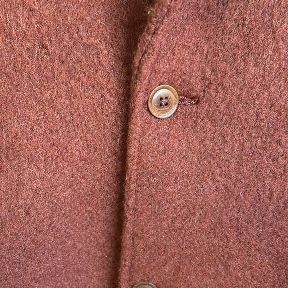 NWT Levi’s Men’s Wool Blend Oversized Slouch Overcoat Cherry Mahogany-Red size S - Picture 8 of 12